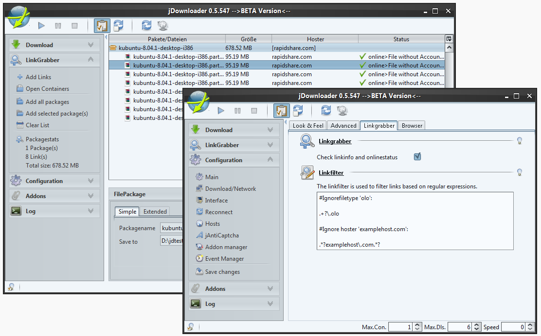 jdownloader link grabber trick jdownloader link grabber trick